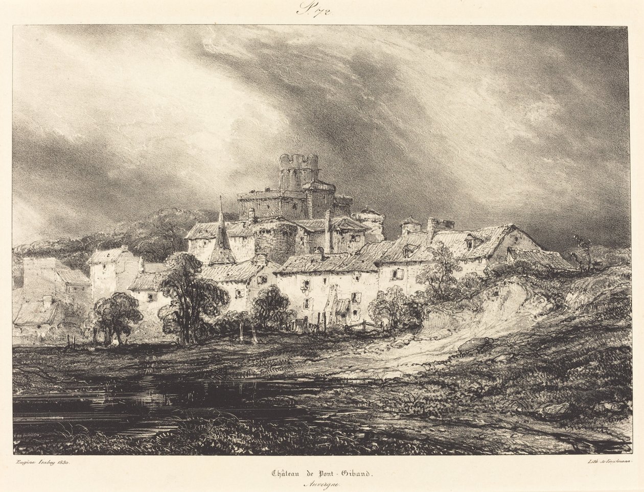 Château de Pont-Gibaud - Eugene Isabey