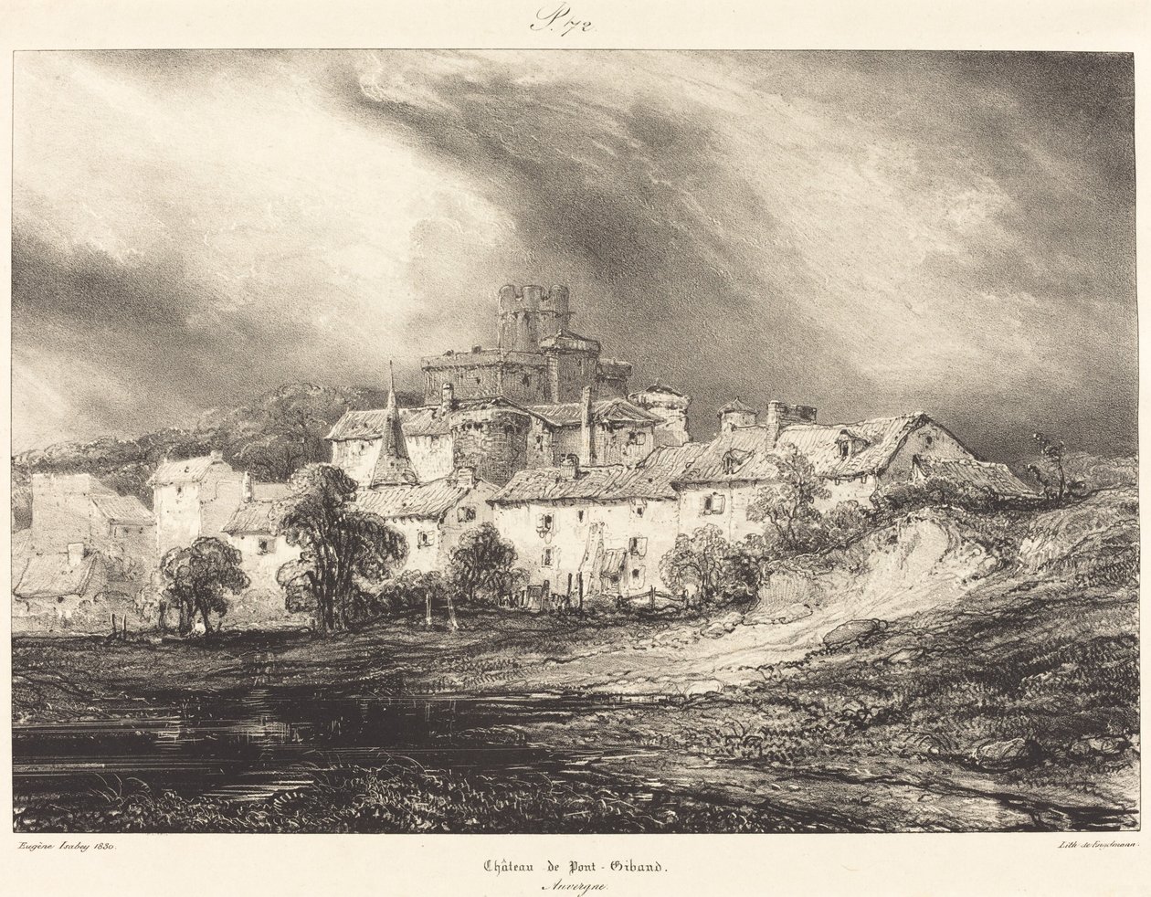 Château de Pont-Gibaud - Eugene Isabey