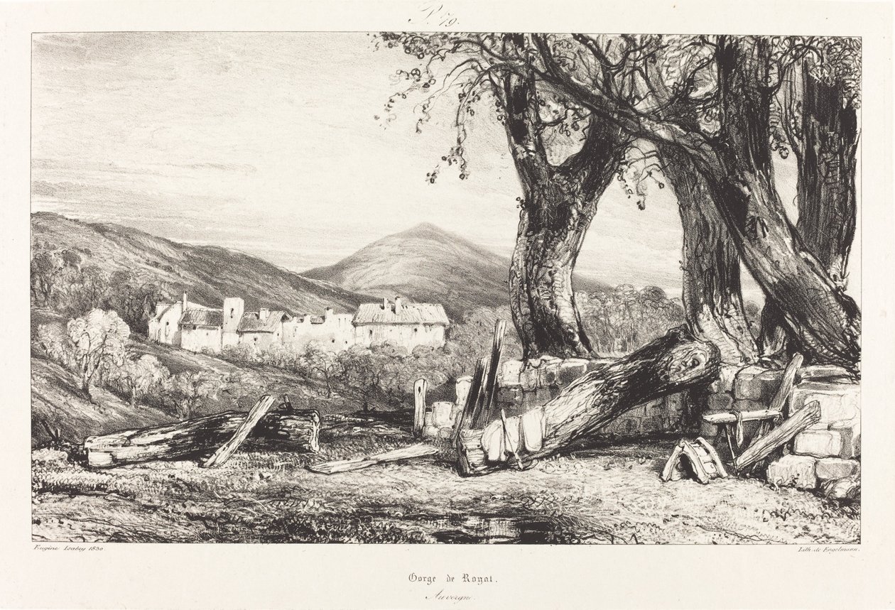 Gorge de Royat, Auvergne - Eugene Isabey