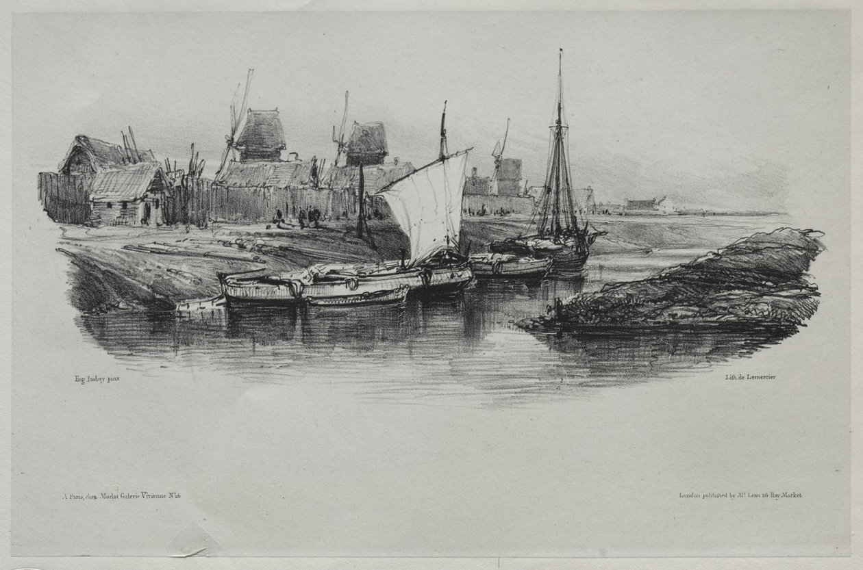 Souvenirs : Canal Bank, 1832 - Eugene Isabey