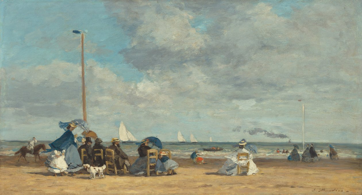 Plage à Trouville, 1864-1865 - Eugene Louis Boudin