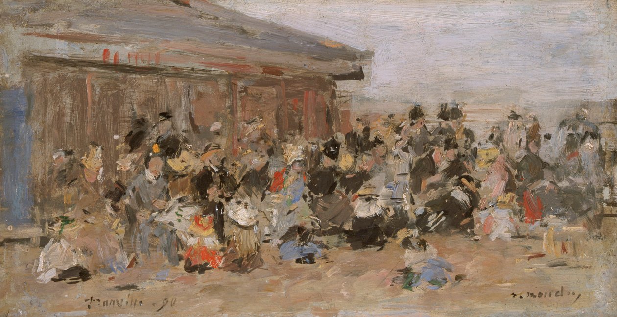 Plage à Trouville, 1890 - Eugene Louis Boudin