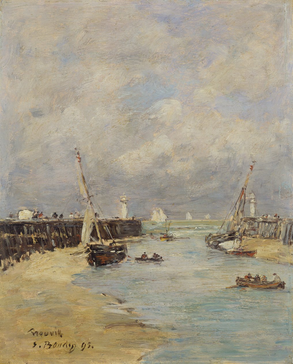 Marée basse à Trouville, 1895 - Eugene Louis Boudin