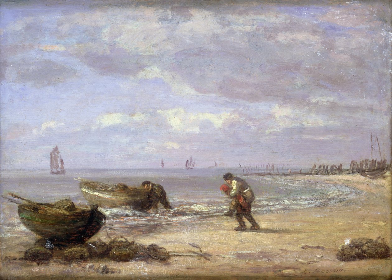 Marée basse près de Honfleur - Eugene Louis Boudin