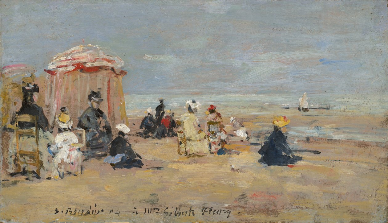 Sur la plage, 1894 - Eugene Louis Boudin
