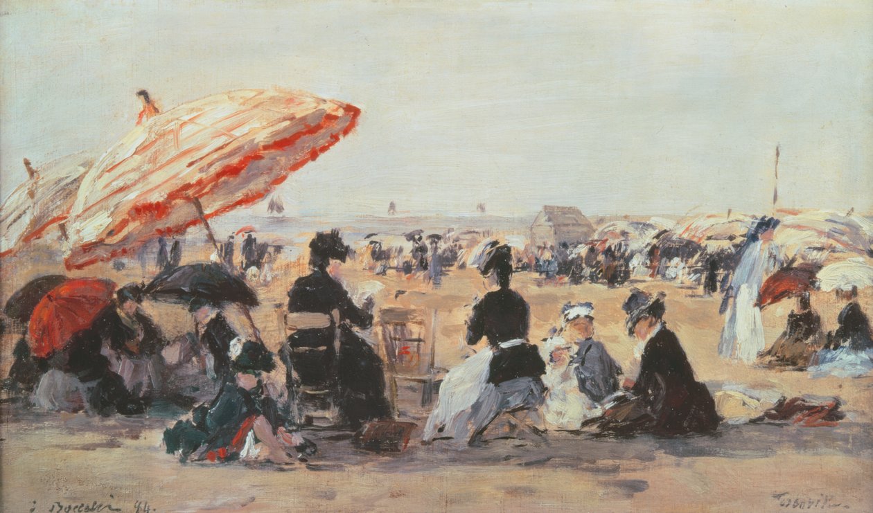 La Plage - Eugene Louis Boudin