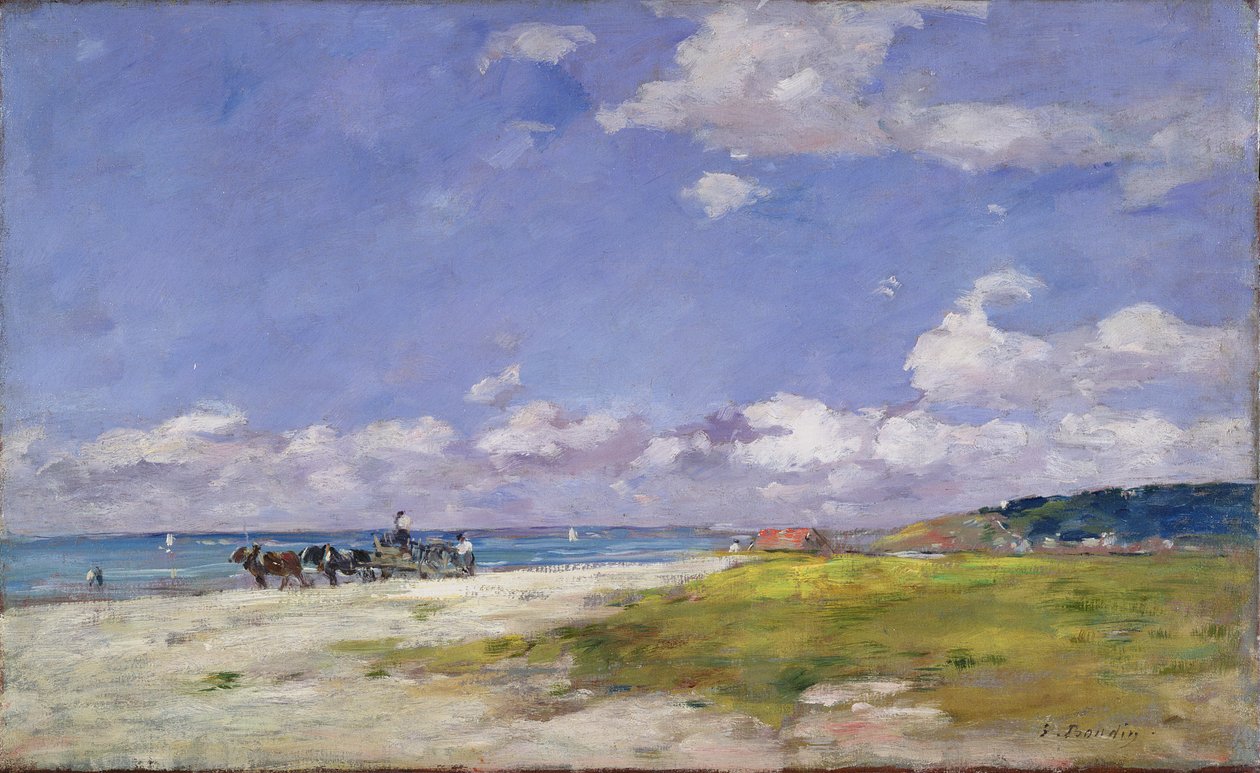La plage de Trouville - Eugene Louis Boudin