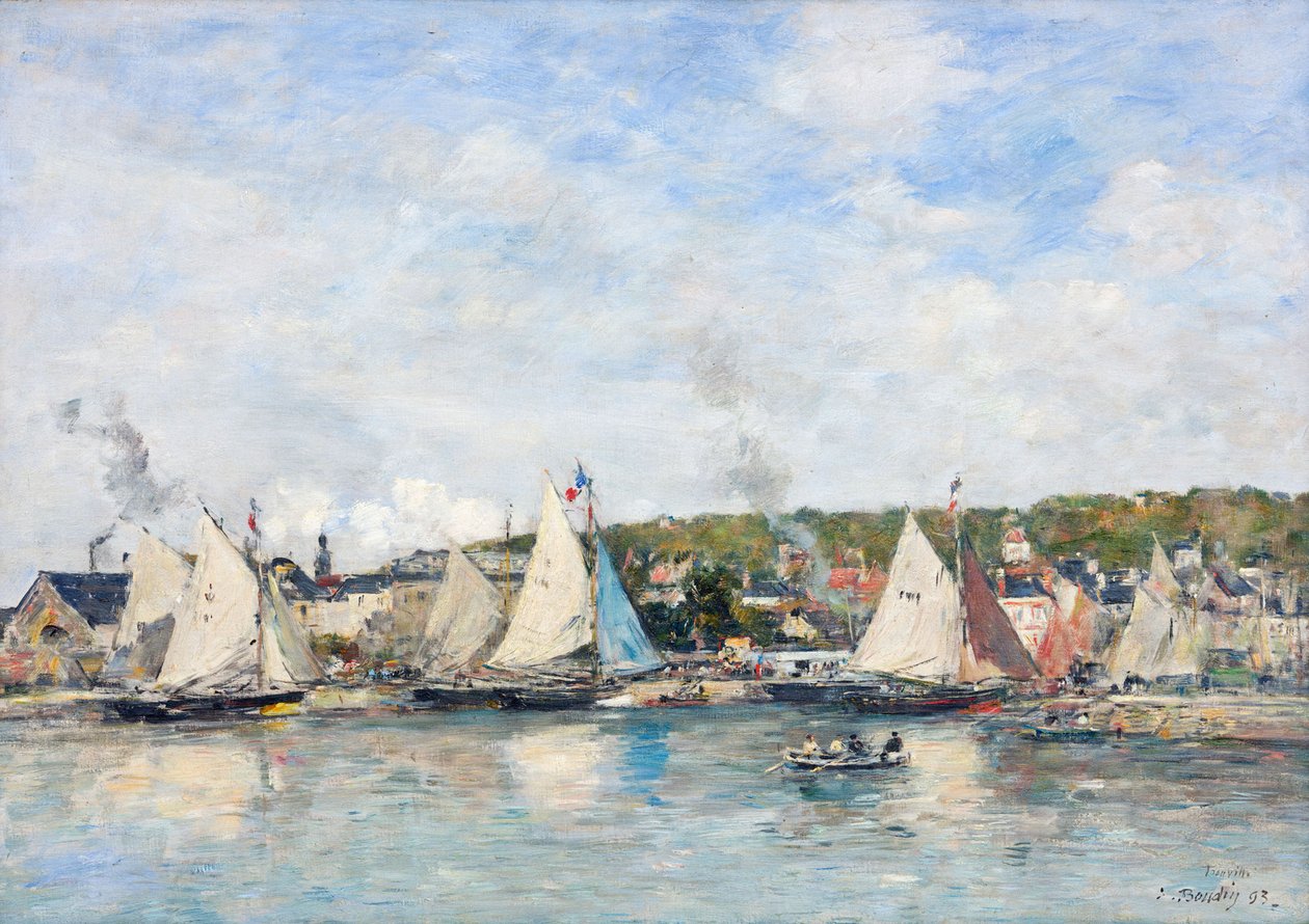 Le port de Trouville, 1893 - Eugene Louis Boudin