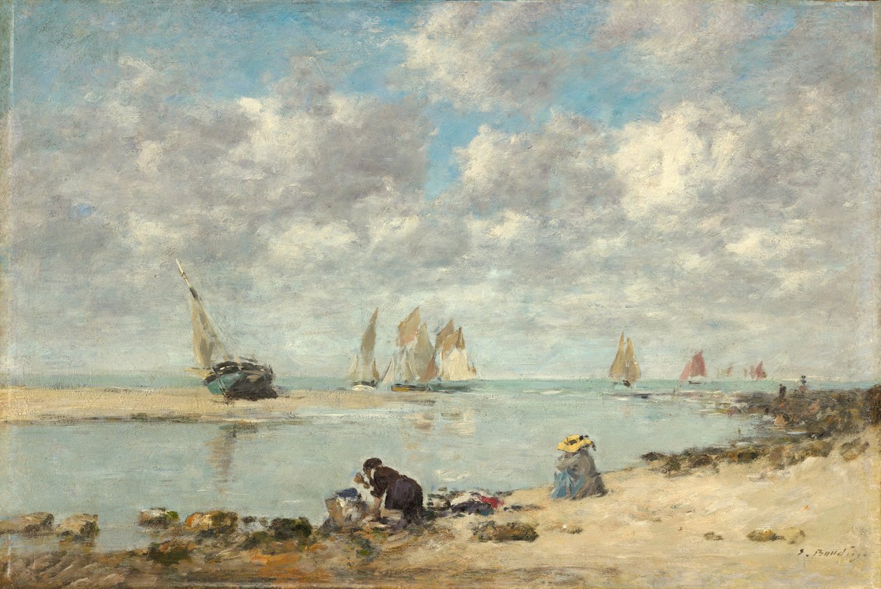 Blanchisseuse près de Trouville - Eugene Louis Boudin