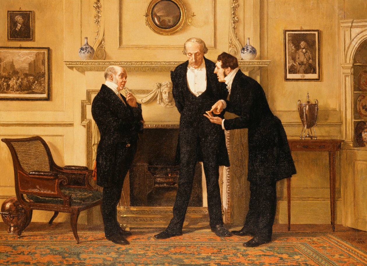 Figures dans un intérieur - Eugene Louis Lami