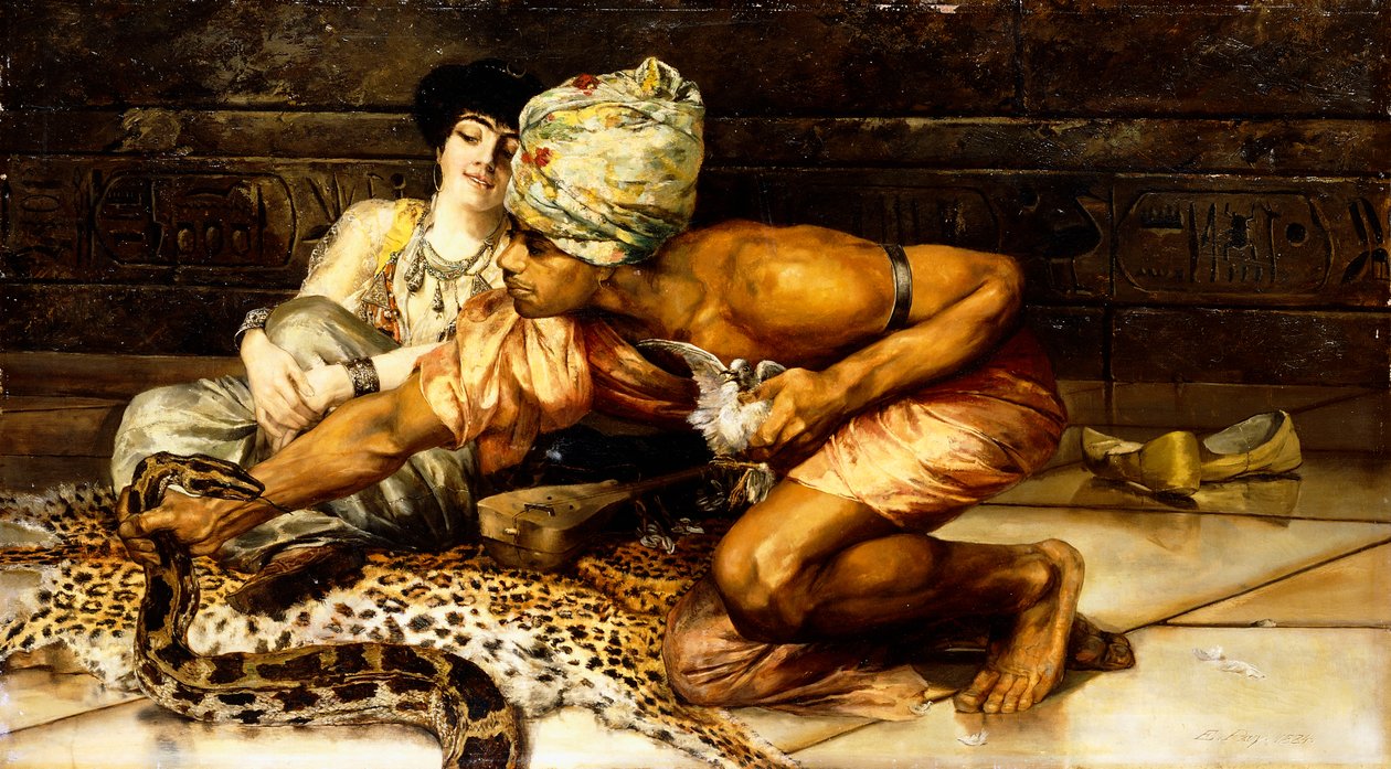 Le charmeur de serpents, 1884 - Eugene Pavy