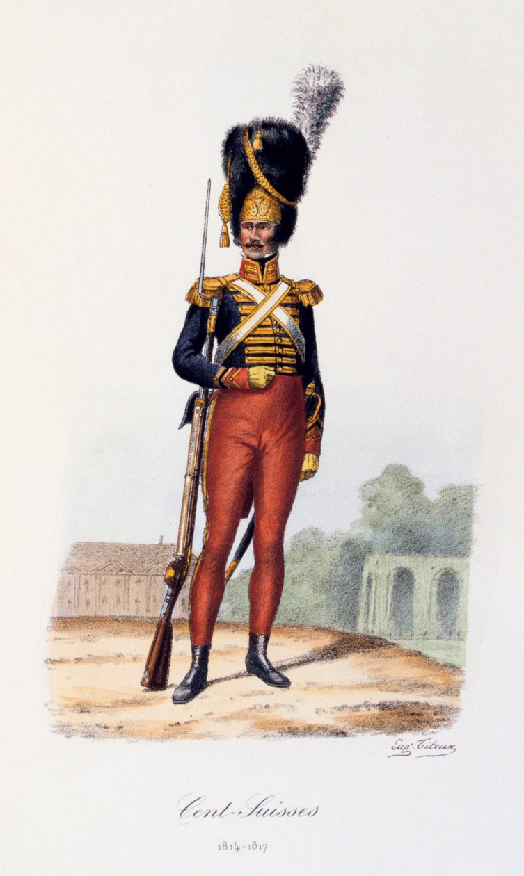 Cent-Suisses, 1814-17 - Eugene Titeux