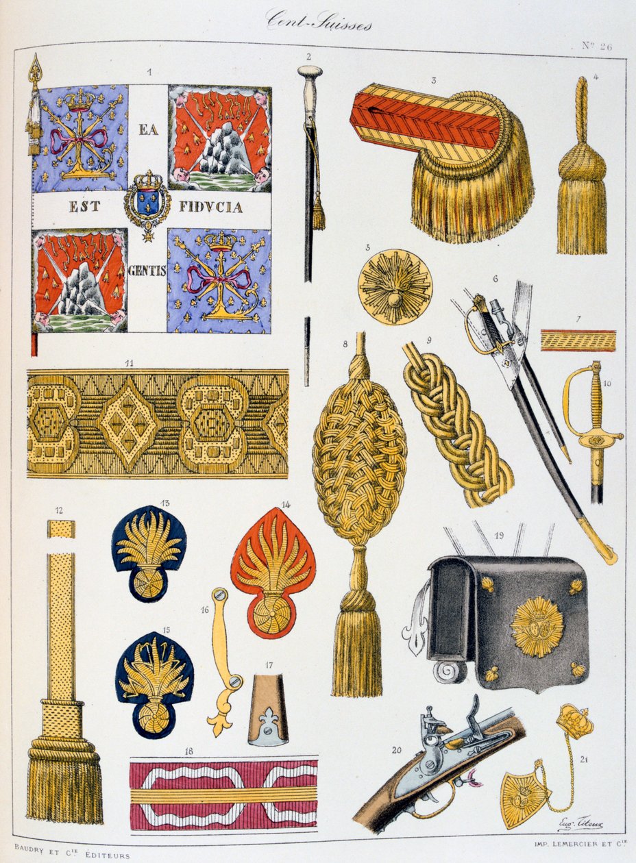 Cent-Suisses, Insigne - Eugene Titeux