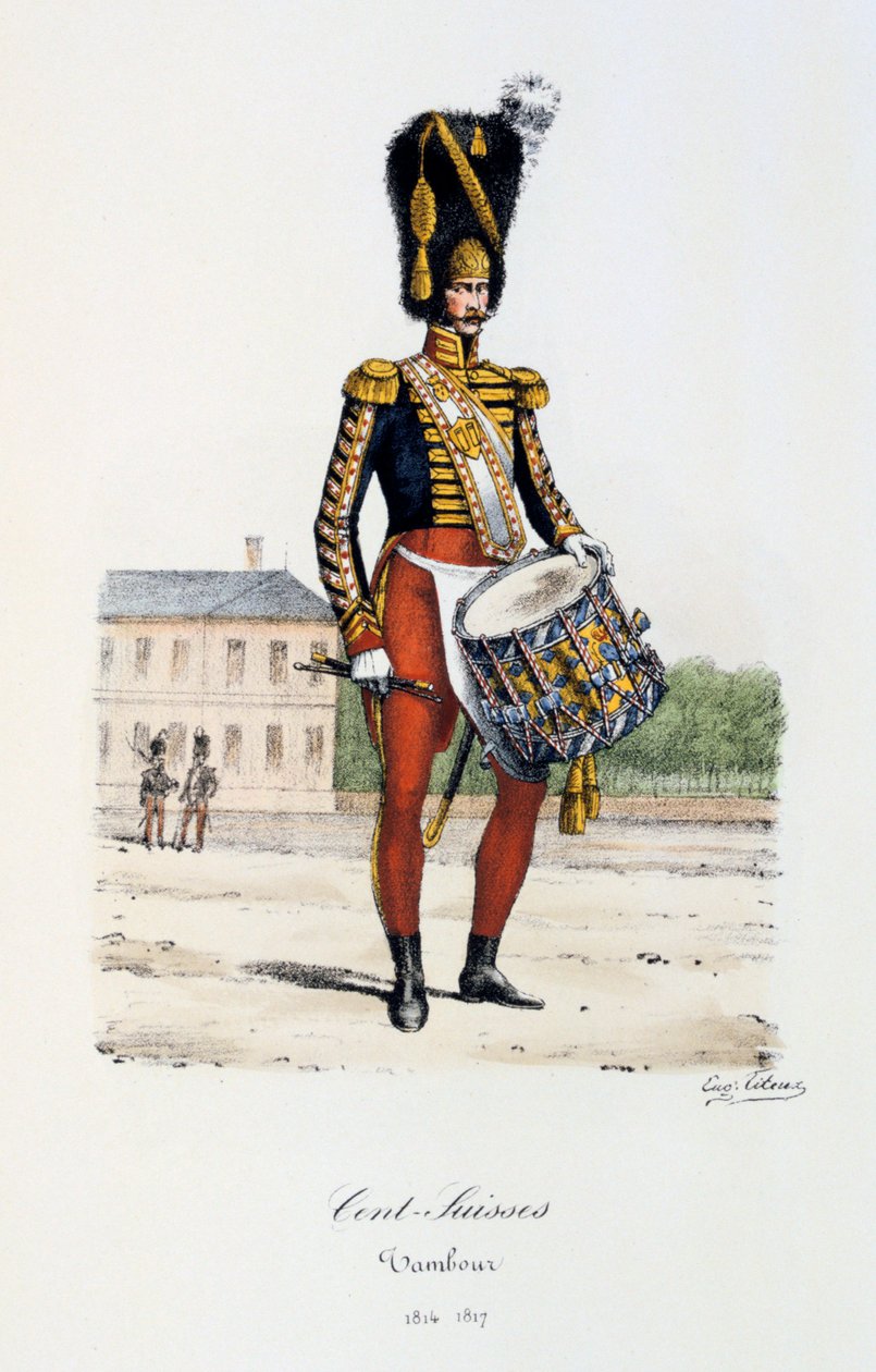 Cents-Suisses, Tambour, 1814-17 - Eugene Titeux