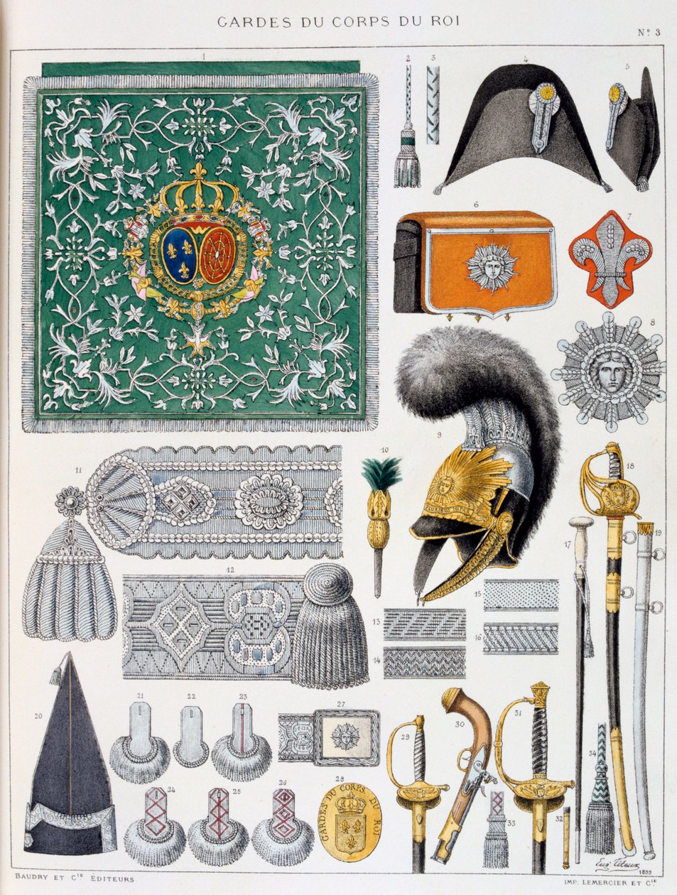 Gardes-du-Corps du Roi, Insigne - Eugene Titeux