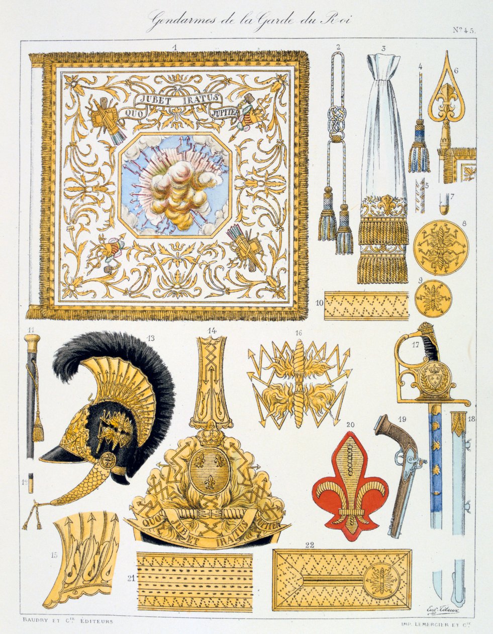 Gendarmes de la Garde du Roi, Insigne - Eugene Titeux