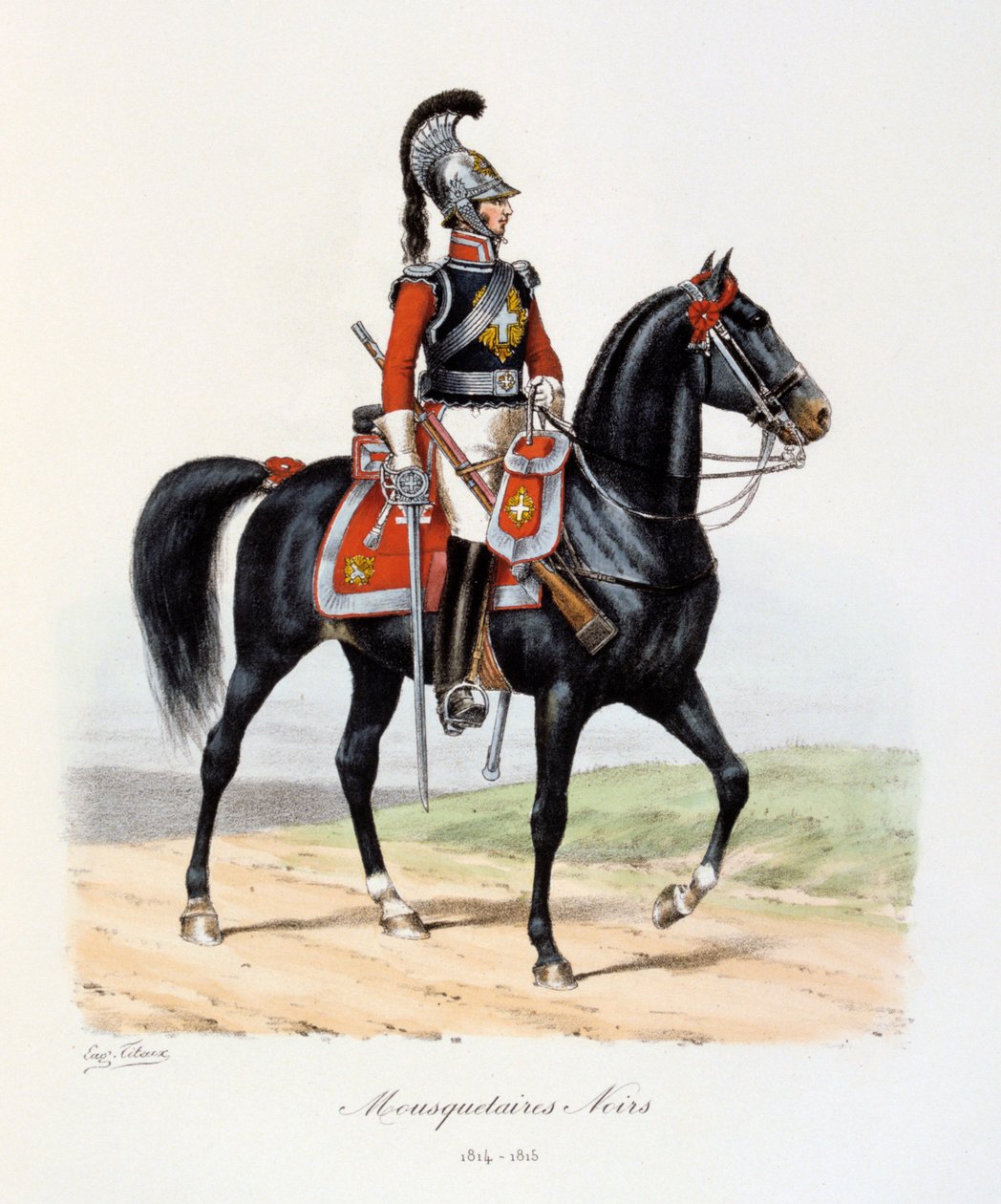 Mousquetaires Noirs, 1814-15 - Eugene Titeux