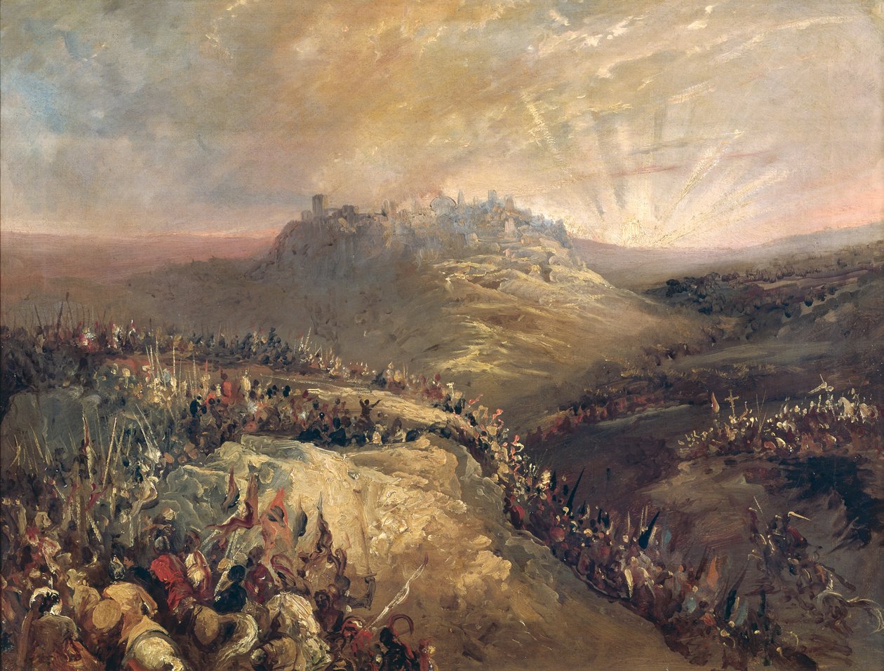 Les Croisés devant Jérusalem - Eugenio Lucas Velázquez