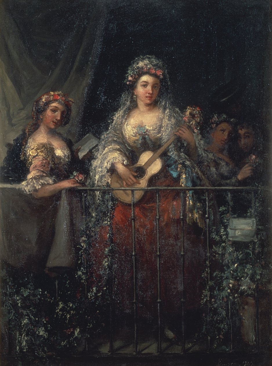 Dames sur un Balcon, 1862 - Eugenio Lucas Velázquez