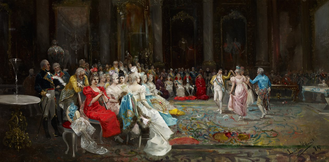 Danse au palais - Eugenio Lucas Villaamil