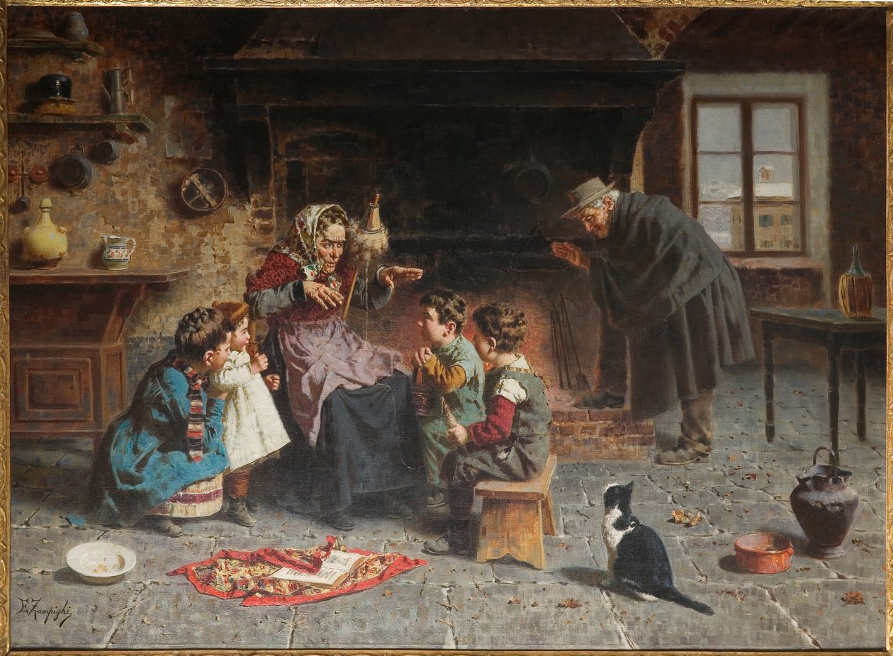 Chez la grand-mère - Eugenio Zampighi