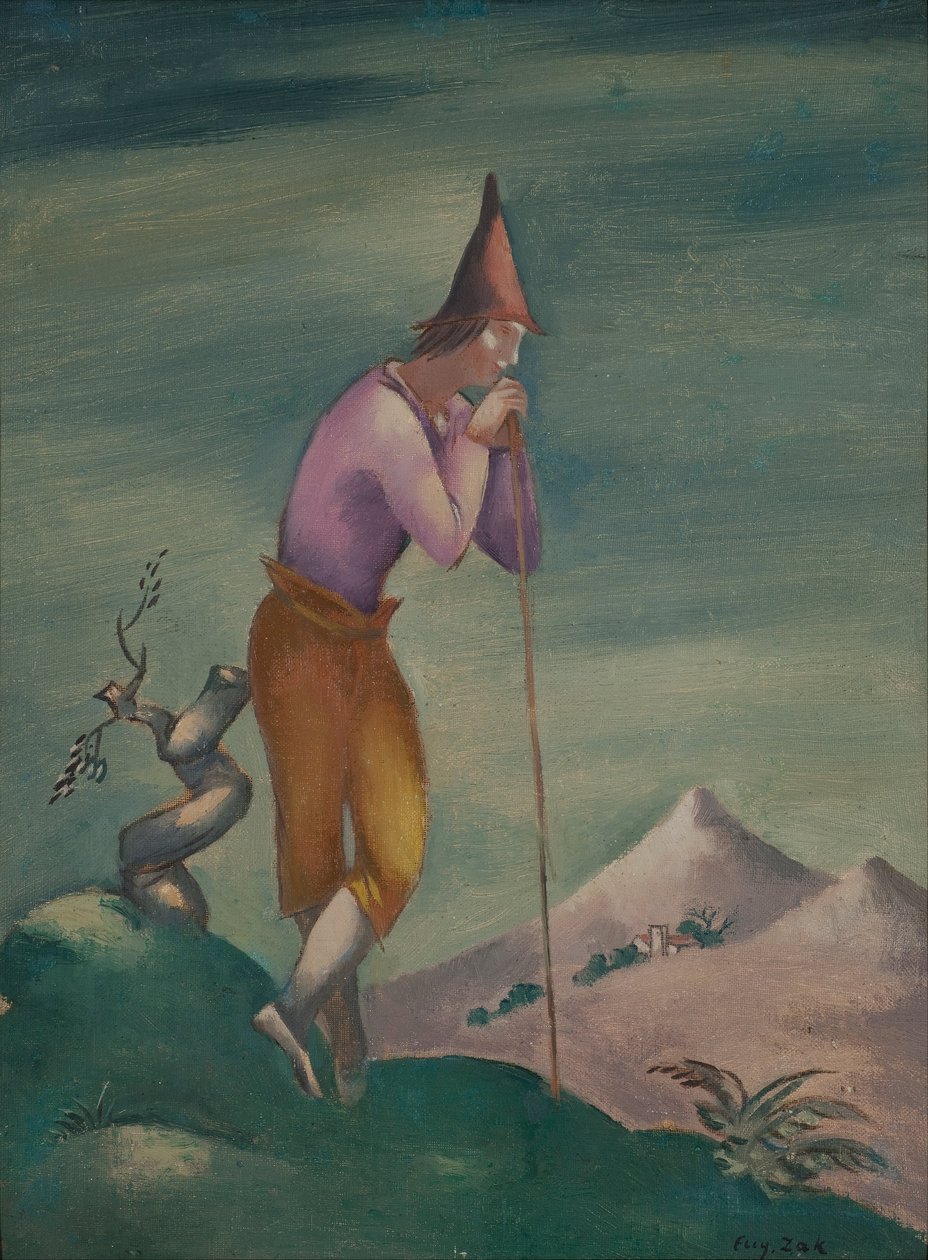 Paysage avec voyageur - Eugeniusz Zak