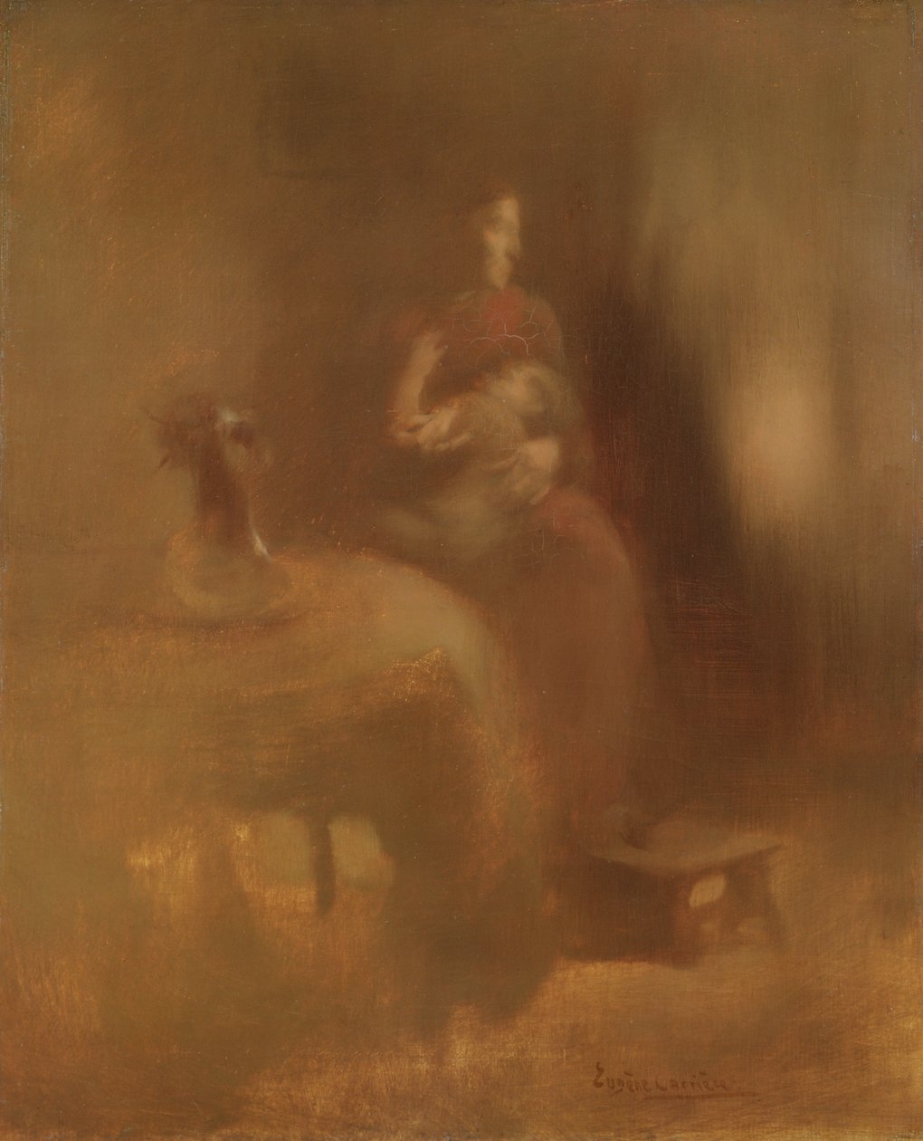 Femme avec un enfant, fin des années 1890 - Eugène Carrière