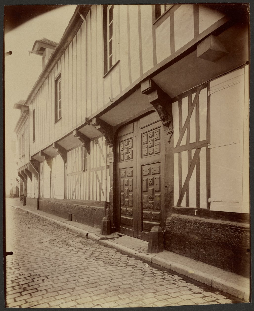 Beauvais, Maison, 27 Rue Pantaléon. - Eugène Atget