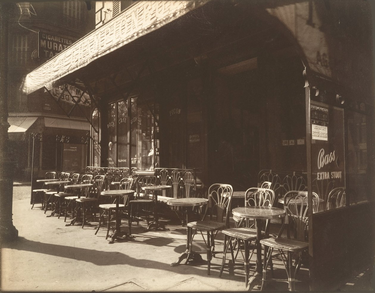 Café, Avenue de la Grande-Armée, 1924-1925 - Eugène Atget
