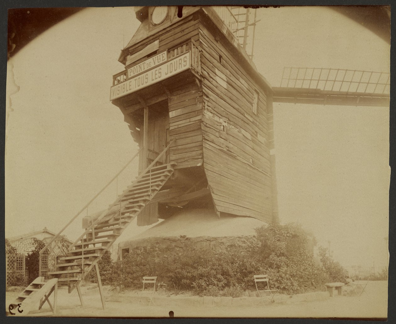 Montmartre, Moulin de la Galette, Rue Lepic - Eugène Atget