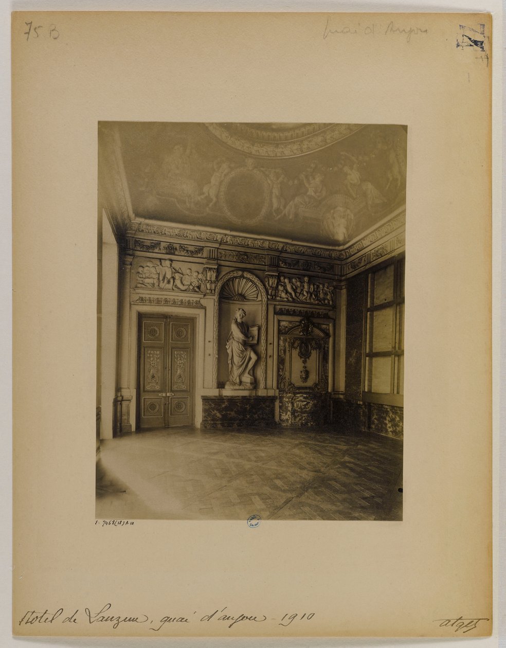 Salon, intérieur, hôtel Lauzun - Eugène Atget