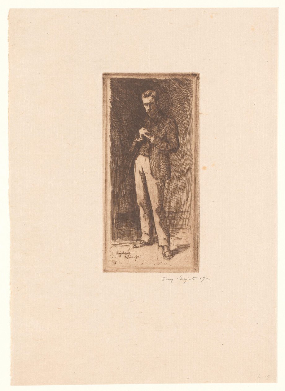 Autoportrait - Eugène Bejot (signed by artist)