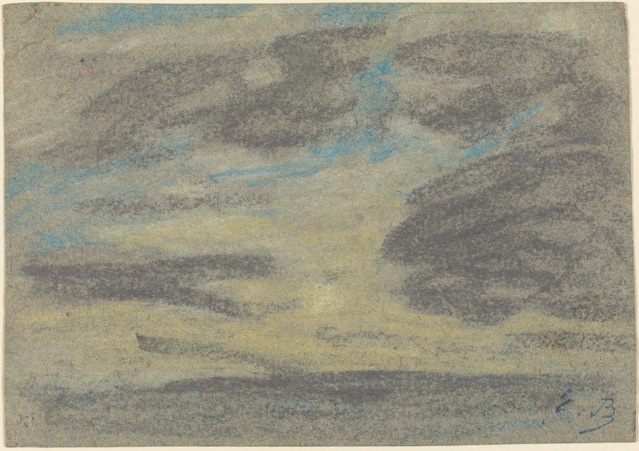 Nuages sur la mer - Eugène Boudin