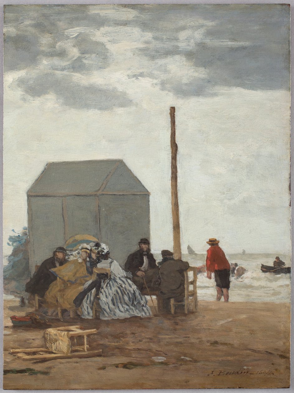 La Plage de Deauville - Eugène Boudin