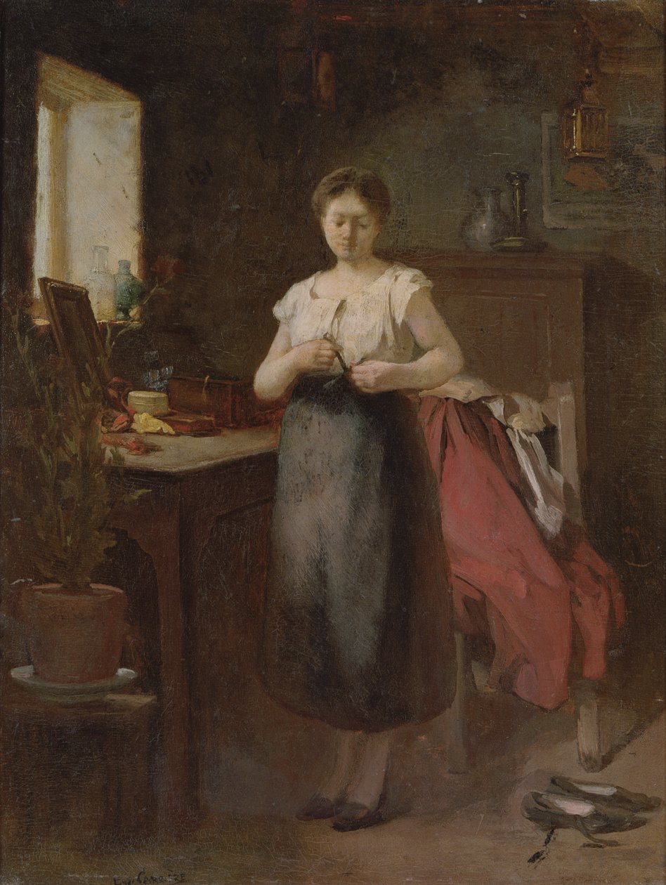 Femme dans un intérieur - Eugène Carrière