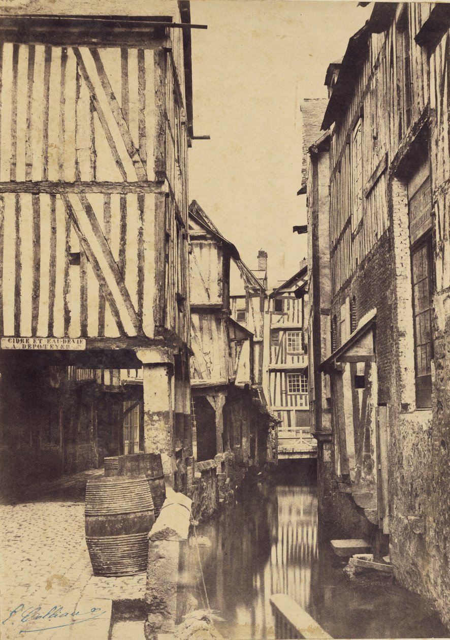 [Allée avec canal] - Eugène Colliau
