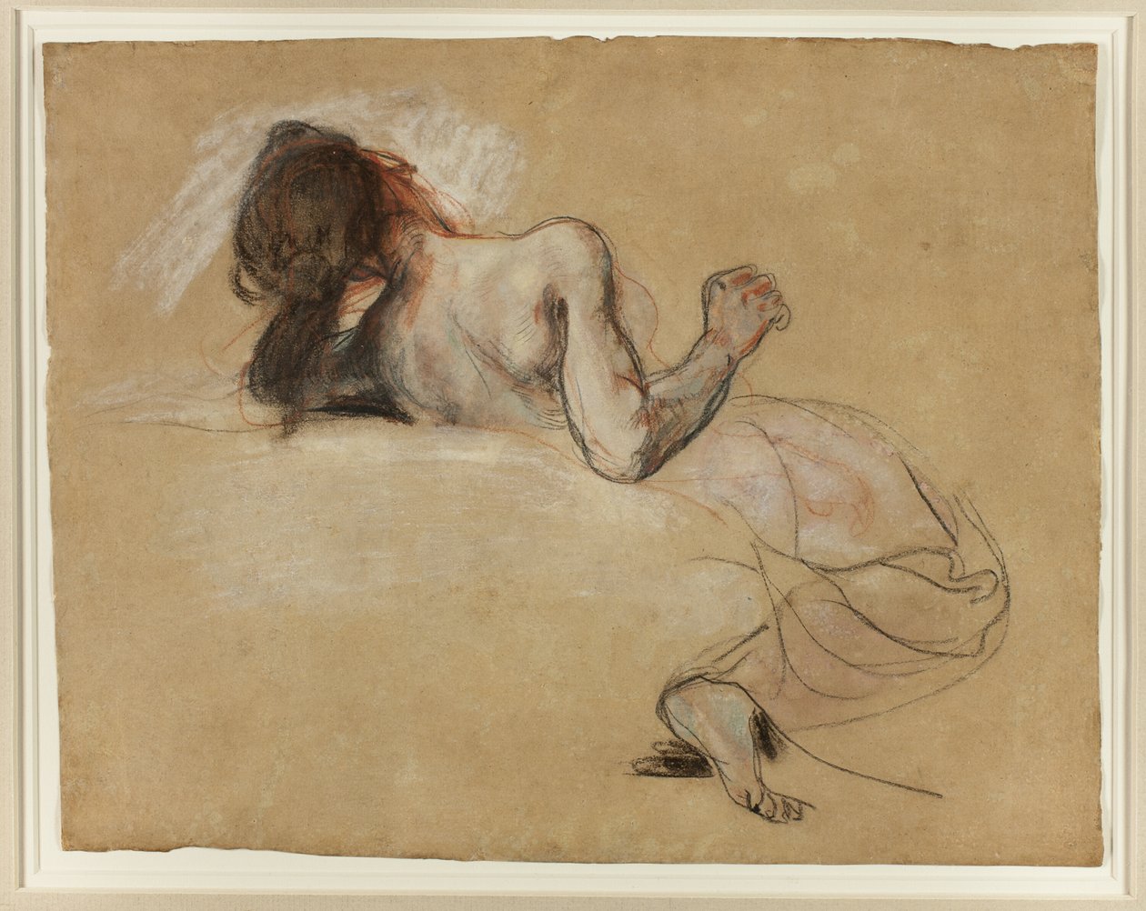 Femme accroupie - Eugène Delacroix