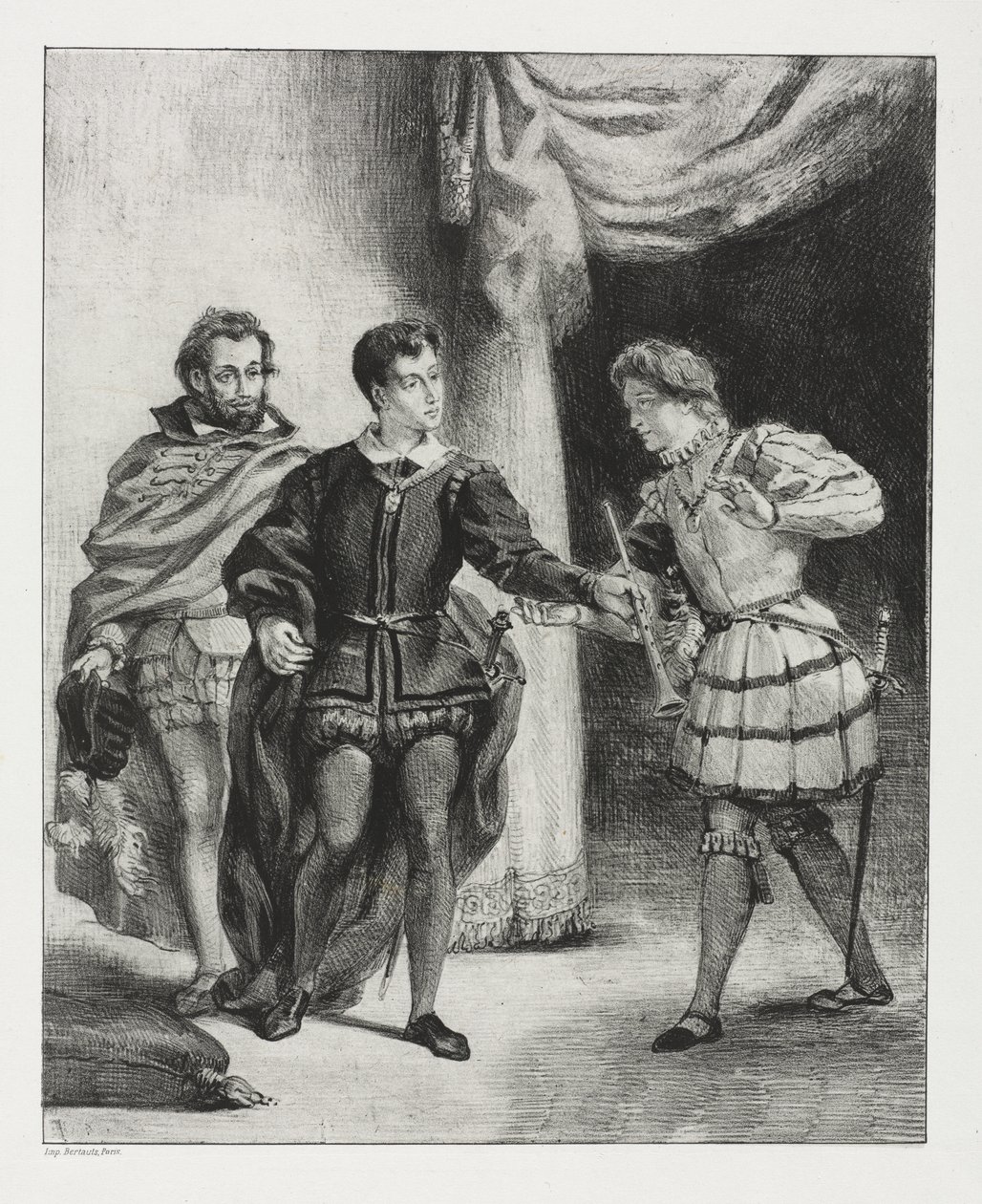 Hamlet : Hamlet et Guildenstern - Eugène Delacroix