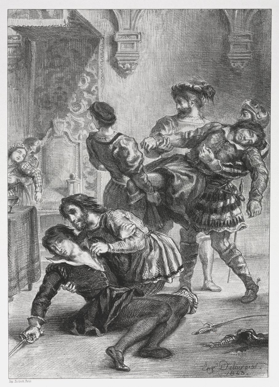 Hamlet : La mort de Hamlet - Eugène Delacroix