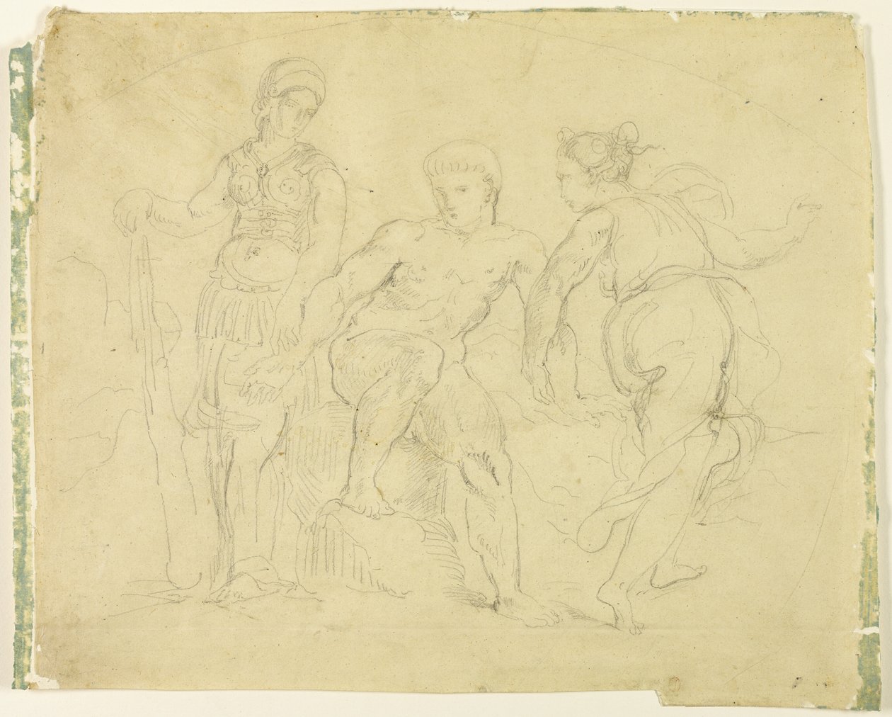 Hercule entre la Vertu et le Vice - Eugène Delacroix
