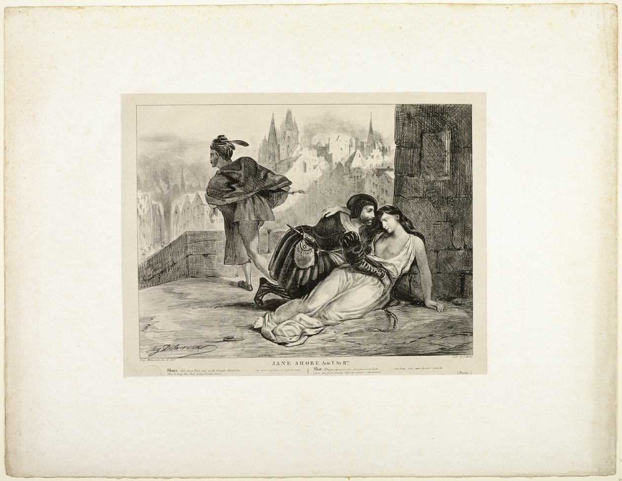Jane Shore - Eugène Delacroix