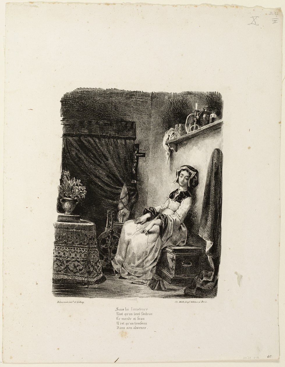 Marguerite au rouet - Eugène Delacroix
