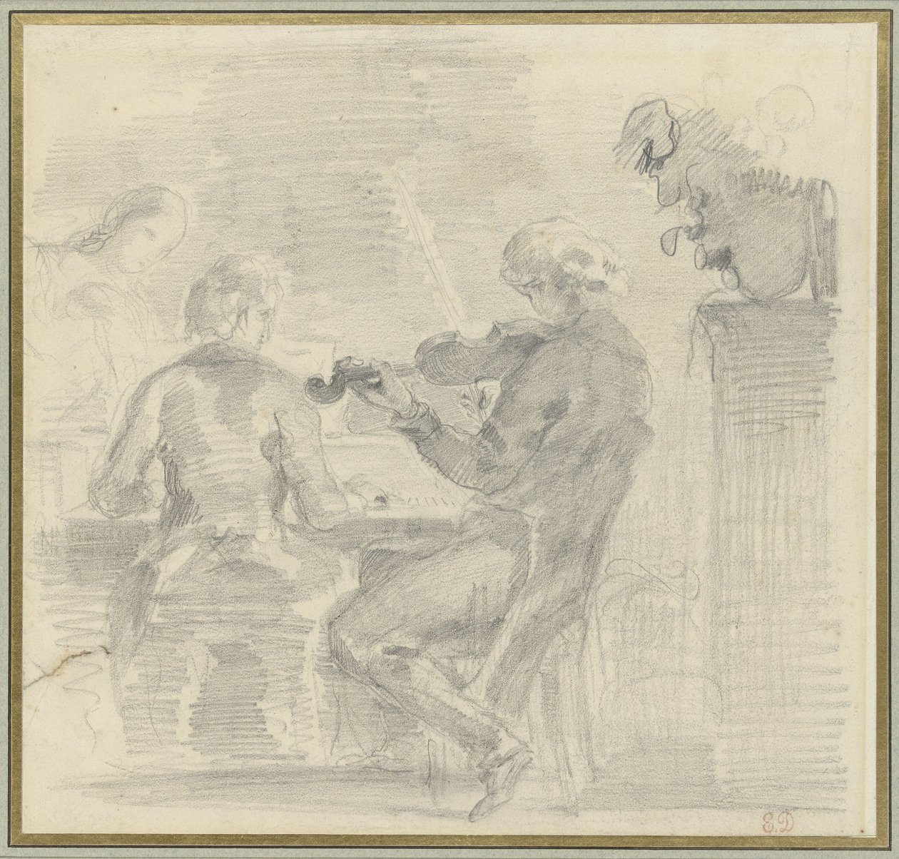 Groupe de musiciens - Eugène Delacroix