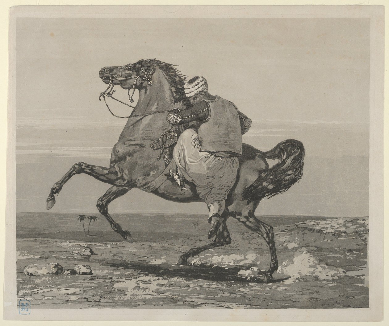 Turc montant son cheval, 1824 - Eugène Delacroix