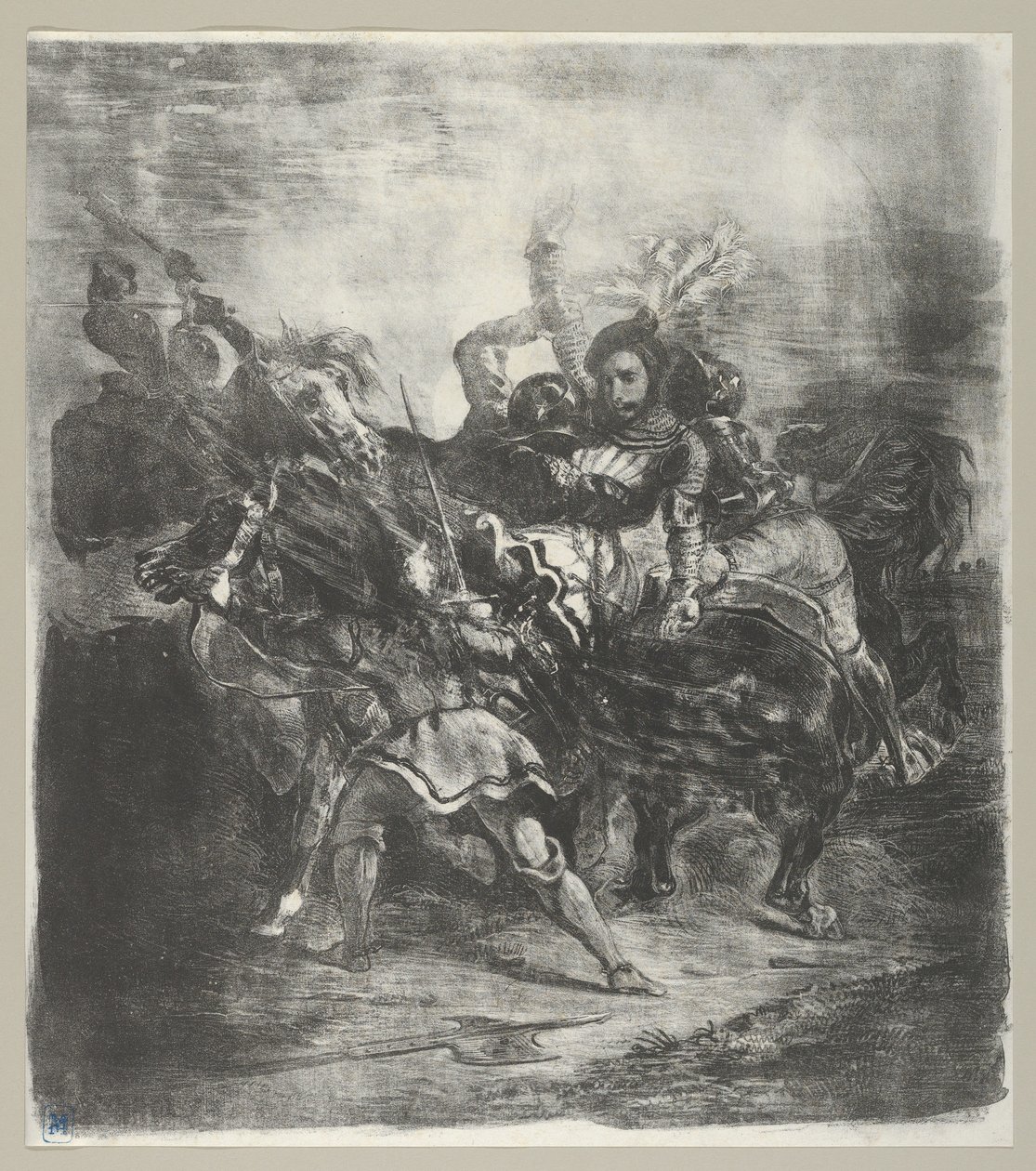 Weislingen attaqué par les hommes de Goetz - Eugène Delacroix