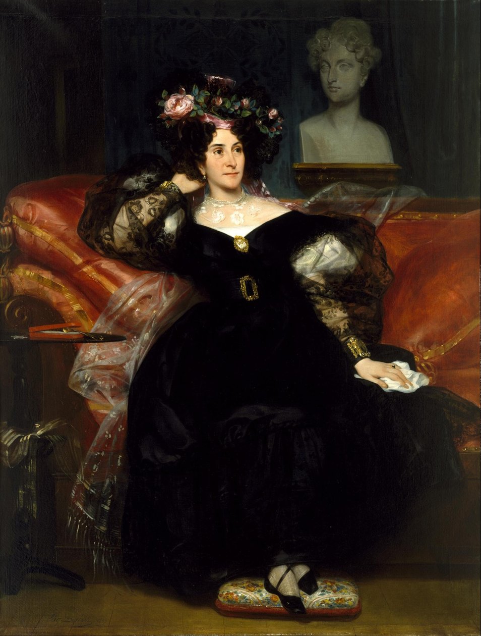 Portrait of Mme. Jules-Antoine Droz - Eugene Deveria