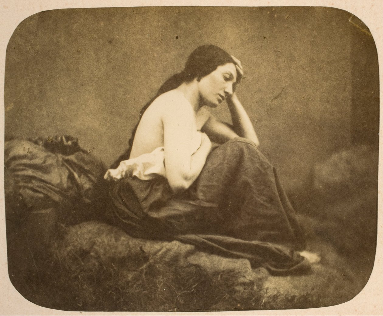 Female portrait - Eugène Durieu