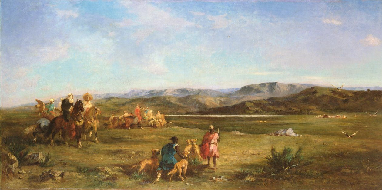 Chasse à la gazelle à Chott el-Hodna, 1856 - Eugène Fromentin