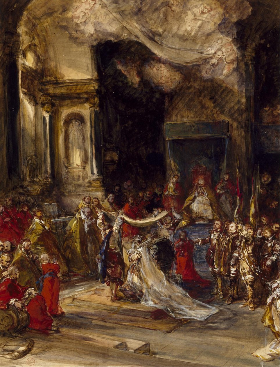 Scène de mariage royal - Eugene Isabey