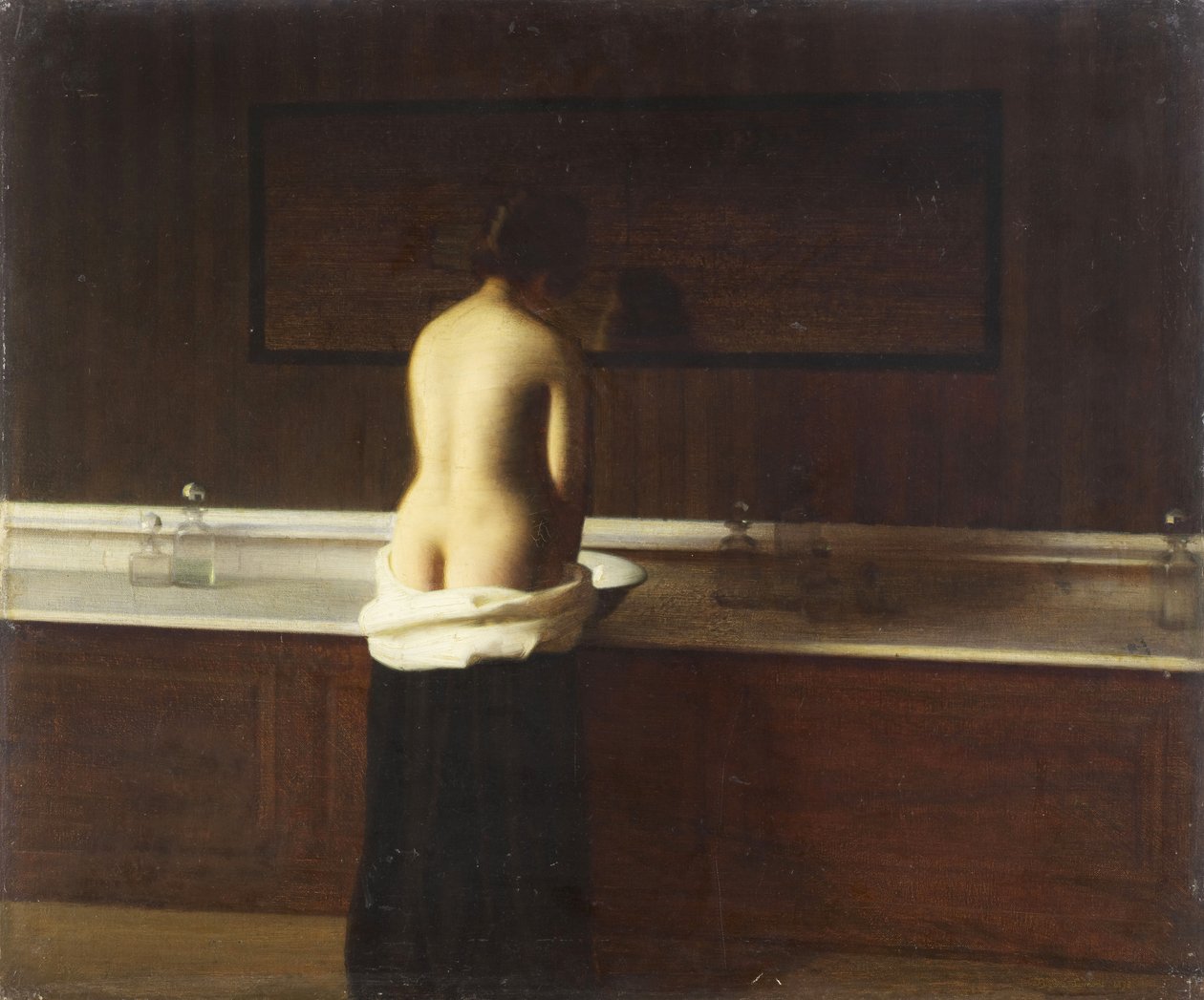 Jeune femme à sa toilette, 1898 - Eugène Lomont